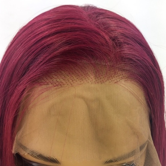 ?  ACESA 24” WINE RED STRAIGHT LACE FRONT WIG? main image 3